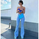 Hot Stretch Denim Pants Tight Slim Fit Bootcut Jeans For Woman - EX-STOCK CANADA