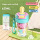 Kids Cartoon Tritan Straw Water Bottle 620ml – 2-in-1 Dual Drinking Lucky Cup | 4 Designs 9