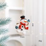 Christmas Decorations Elderly Snowman Gingerbread Man Small Pendant