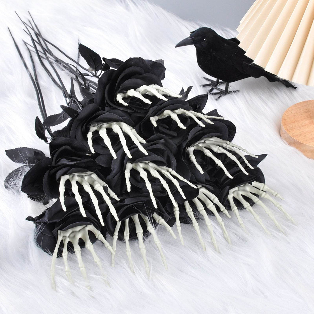 Halloween Skull Hand Rose Horror Decoration Ornaments EX-STOCK