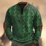 Pulgón de sudadera de cremallera 3D de los hombres estampados para hombres impresos