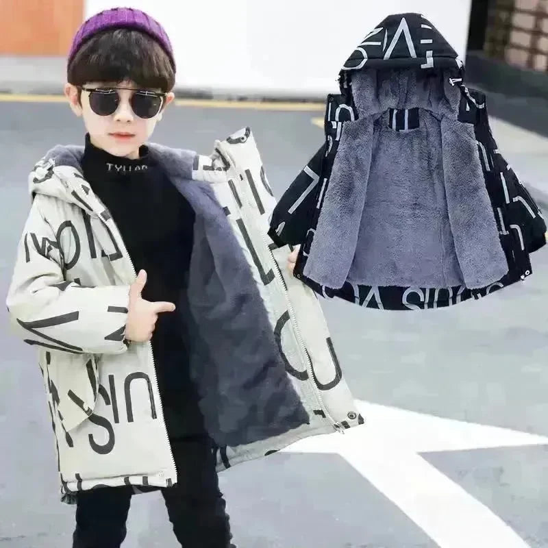 Children's Thick Padded Korean Winter Coat - EX-STOCK CANADA