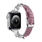 Women Leather and Stainless Steel Watch Strap for Apple  iwatch - EX-STOCK CANADA