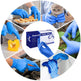 Nitrile Disposable Exam Glove Multipurpose Gloves Latex-Free,100pcs,Blue,Medium 