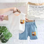 Ropa para niños chaleco para niños traje de verano dos piezas para niños