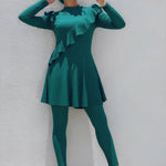 Bañador musulmán de manga larga Vestido de baño largo Bañador largo Conjunto de dos piezas - EX-STOCK Canada