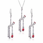 3pcs Halloween Skeleton Earrings And Necklace Set Creative Retro Personality Jewelry Accessories EX-STOCK