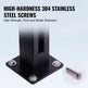 Thickness Tempered Glass, 304 Stainless Steel Glass Mounting Clamp, Glass Shelf Bracket For Balcony, Garden, Deck, Stair, Black EX-STOCK