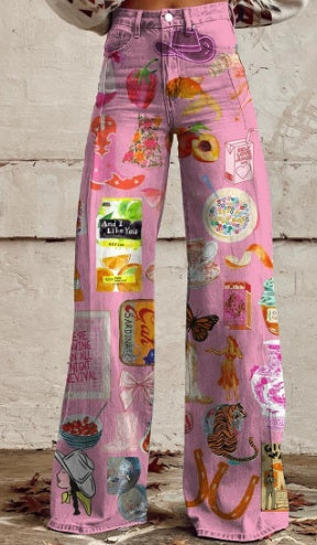 Women's Casual Pants Thin Imitation Jeans EX-STOCK Canada 