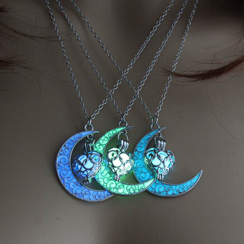 Fashion Trendy Men's Domineering Luminous Flame Dragon Necklace EX-STOCK
