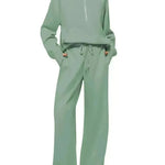 Plain Women  Matching Casual Winter Tracksuit set joggers and hoodie set for women - EX-STOCK CANADA
