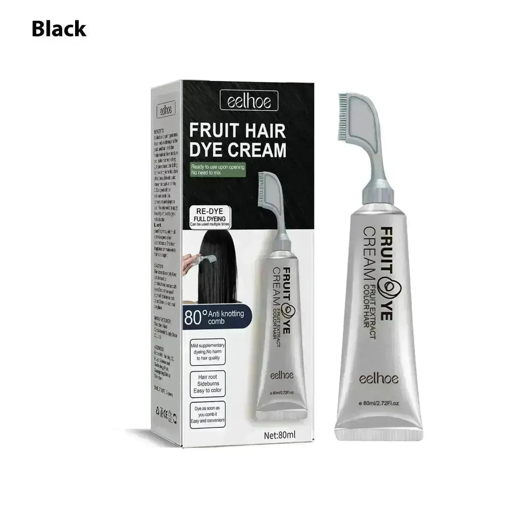 Tintura per capelli per capelli da frutta e verdure per frutta eelhoe tintura per capelli neri