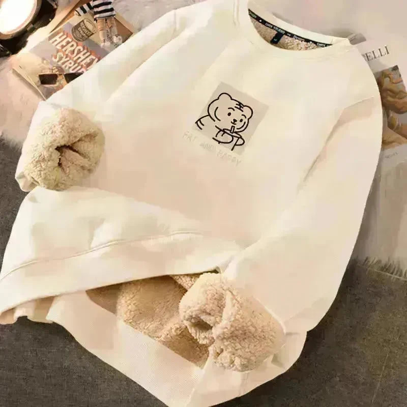 Autumn Winter Fleece-lined thick sweatshirt Pullover top for men - EX-STOCK CANADA