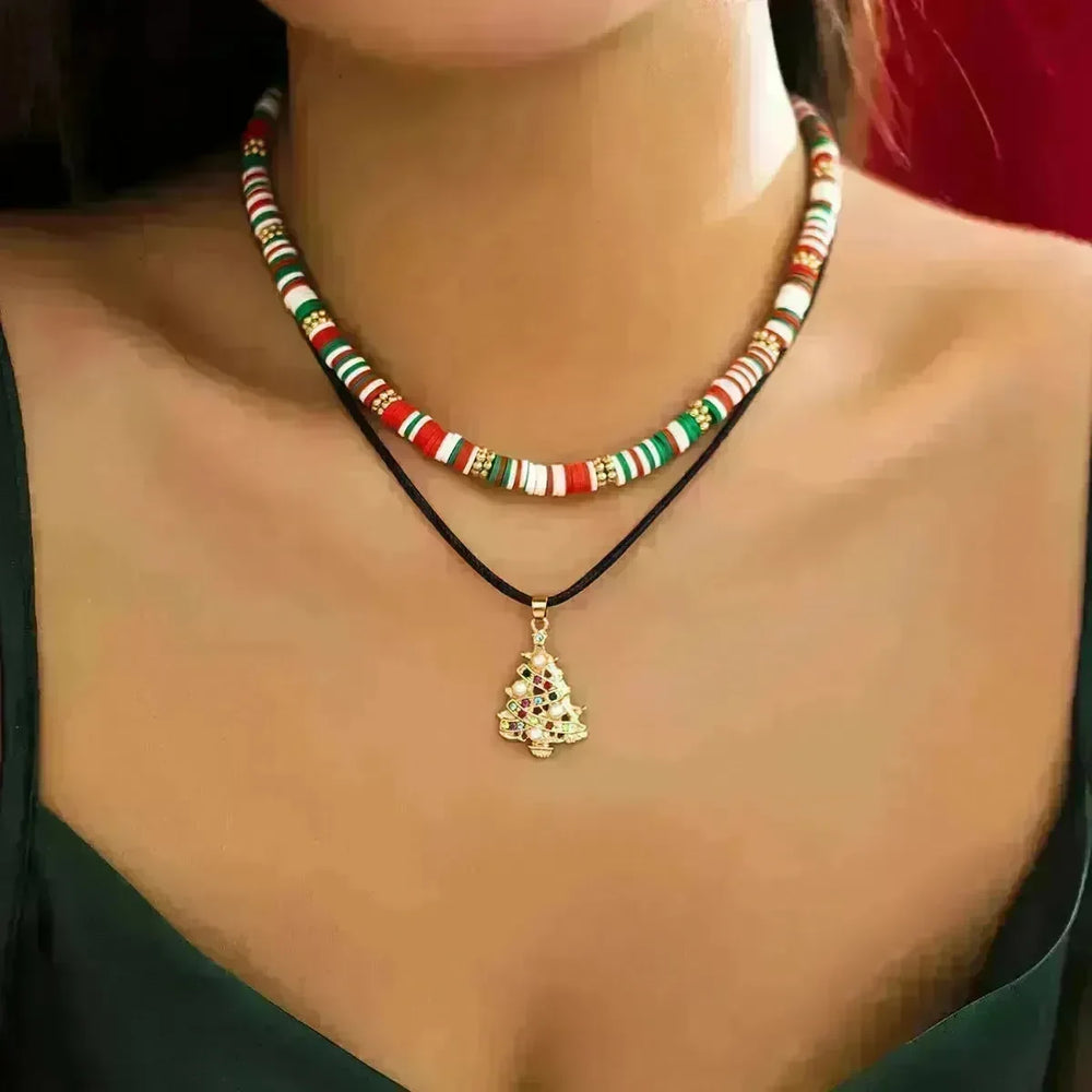 Christmas Beaded Necklace for women - EX-STOCK CANADA