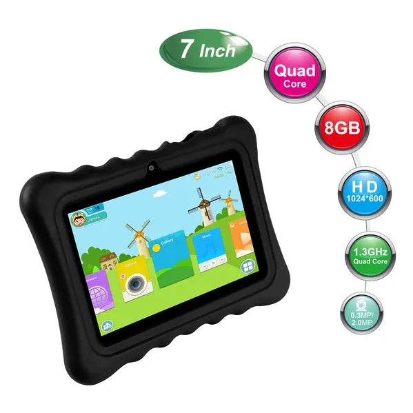 Shock-resistant Silicone Snap-on Case With Stand For 7' Tablets EX-STOCK
