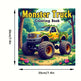 Monster Truck Ausmalbuch für Kinder & Erwachsene – 28 Seiten Stressabbau Ausmalbuch | 20×20 cm 2