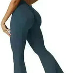 Women Sleeveless Flare Long Pant Yoga Fitness Jumpsuits - EX-STOCK CANADA