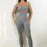 Spaghetti Strap One piece Unitard Bodysuit Jumpsuit - EX-STOCK CANADA
