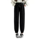 Fleece-lined Casual Harem Drawstring sweat Pants For Women - EX-STOCK CANADA