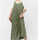 New Suspender Leisure Denim mum loose long Dress - EX-STOCK CANADA
