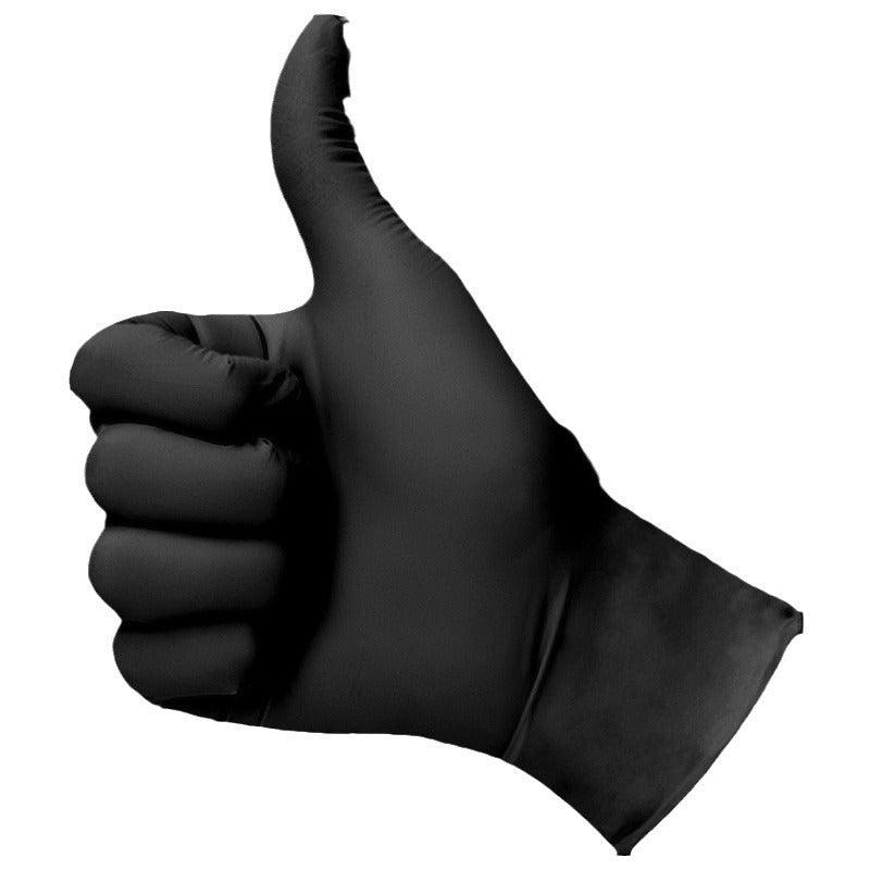 Disposable Nitrile Black Rubber Gloves 