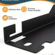 Heavy-duty Four-wheel Alignment Tool Pair, Upgraded Wheel Alignment Plate With Hanging Hole, Black And Silver EX-STOCK