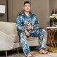 Cut Flower Fat Men's Pajamas Extra Ice Silk EX-STOCK