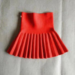 Girls Autumn Clothing Knitted Skirt High Waist Pleated Mini Skirt - EX-STOCK CANADA