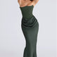 Women’s Strapless Maxi Dress – Backless Slim-Fit Evening Gown