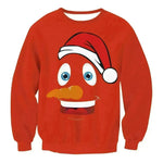 Autumn Winter Fashion Ugly Christmas Sweater Santa Elf Funny Pullover Womens Mens Print Sweaters Tops Clothing - EX-STOCK CANADA