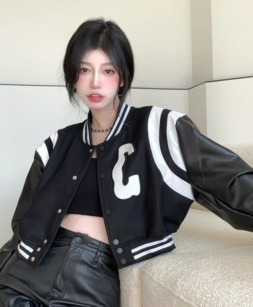 Retro Cropped Athleisure Jacket women - EX-STOCK CANADA