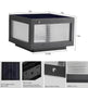 Solar Wall Light With Dimmable LEDs Landscape Pathway Light - EX-STOCK CANADA