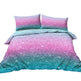Colorful Glitter Bedding Girly Turquoise Blue Pink And Purple Pastel Colors Duvet Cover 3 Piece Trendy Bed Spreads Queen Size Comforter Cover Sets For Girls EX-STOCK Canada 