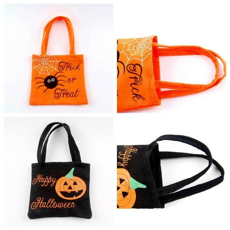 Halloween Spider Pumpkin Print Shoulder Bag Children's Candy Gift Bags Small Handbags Women EX-STOCK