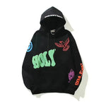 Women High Street Holdie impresa de graffiti de espuma tridimensional en otoño e invierno