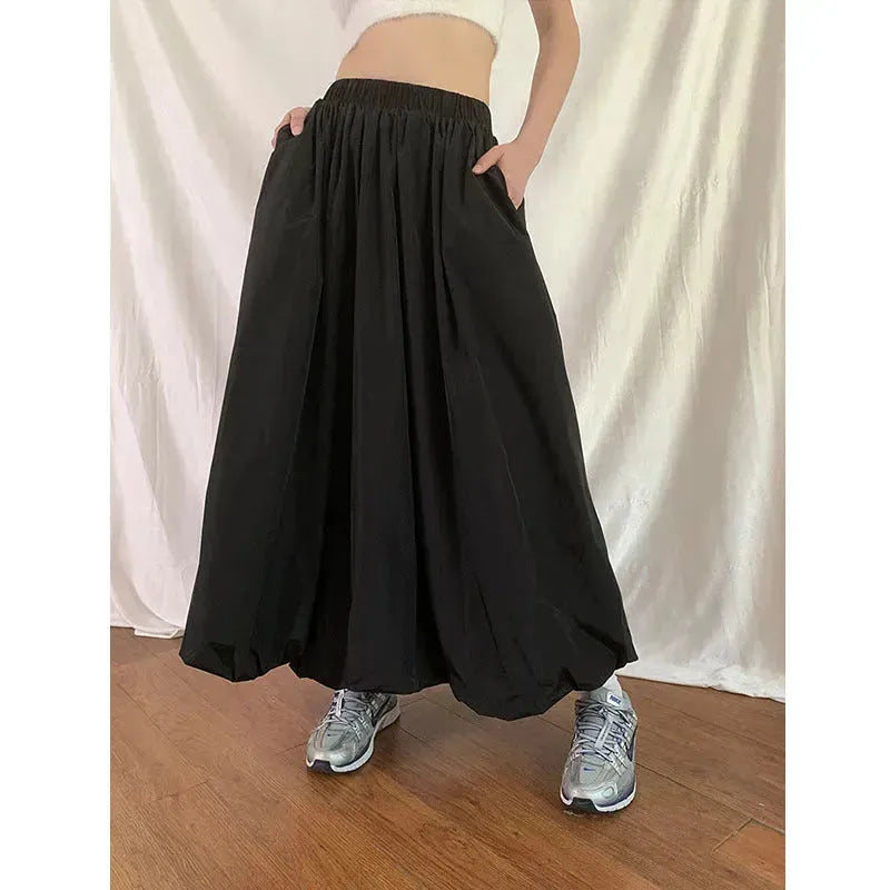 Women's All-match Simple Elegant Gathered Long  Maxi Skirt - EX-STOCK CANADA
