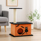 Halloween Cat Tree, Cat Tower Cat Tree For Indoor Cats With Spacious Cat Condo, Large Platform, Sisal Scratching Post, Orange & Black EX-STOCK