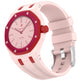 Pink and red watch Swatch × AP Royal Oak Integrated Silicone Watch Strap | 8 Colours, 2 Crown Positions