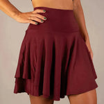 High Waist Belly Contracting Running Short Skirt Anti-exposure Yoga Skirt - EX-STOCK CANADA