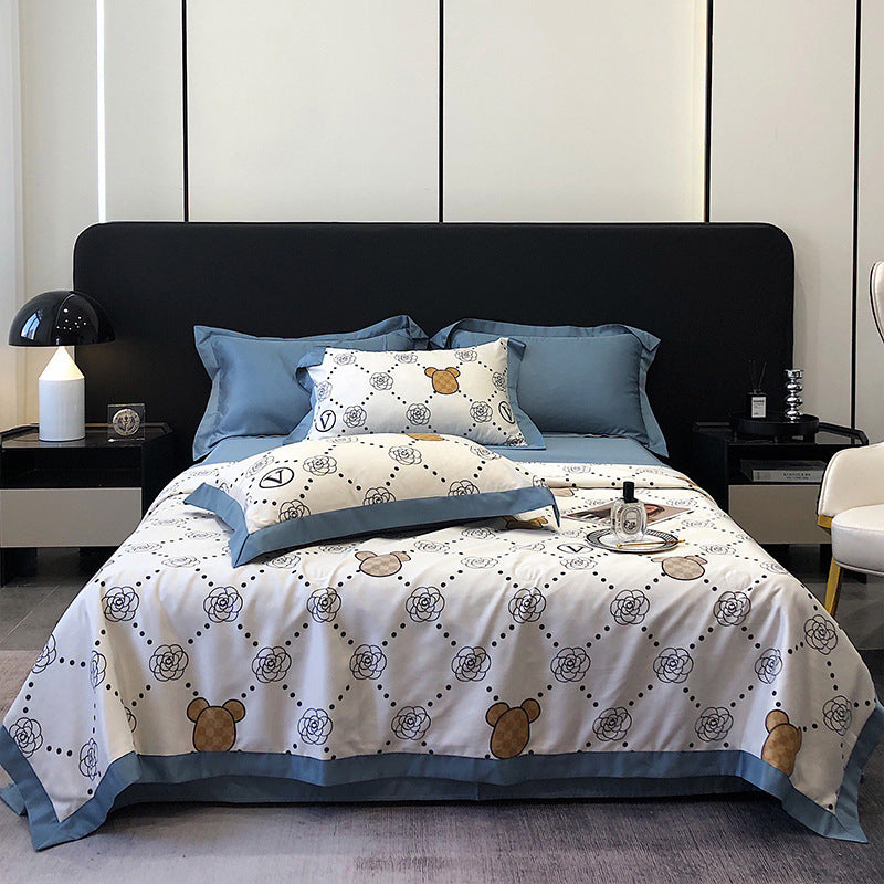 Tencel Summer Duvet Four-piece Washed Silk EX-STOCK Canada 