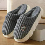 Zapatillas de pana de invierno zapatillas de lujo de dormitorio en el hogar zapatos de felpa de moda de color sólido para mujeres para mujeres