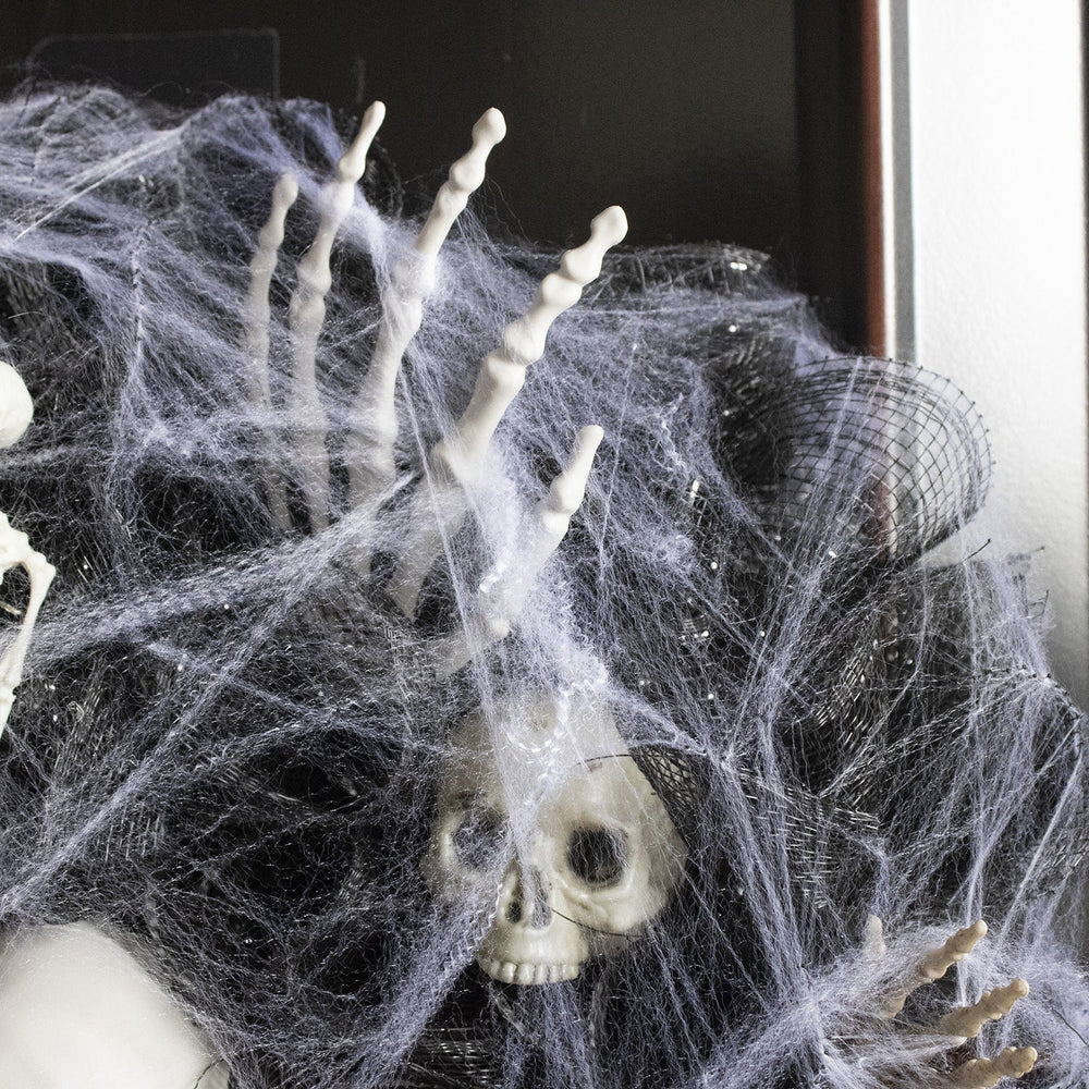 Halloween Black Mesh Skull Garland Party Layout Props EX-STOCK