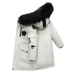 Chaqueta infantil downproof viento grueso pelaje chaqueta de abrigo de invierno