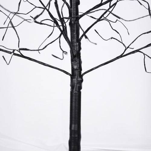 3 Pac Halloween Spooky Tree With Purple Lights, 4FT 5FT And 6FT, Lighted Black Tree For Halloween Decoration EX-STOCK