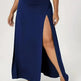 Women's High Waist Slit Solid Color Side Slit Maxi Skirt - EX-STOCK CANADA