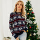 Women's Fashion Autumn Snowflake Christmas Sweater EX-STOCK Canada 