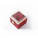 Fashion Acrylic Rotating  Valentine  Rose Jewelry gift  Box - EX-STOCK CANADA