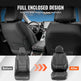 Seat Covers, Universal Car Seat Covers Full Set Seats, Front And Rear Seat, 13pcs Faux Leather Seat Cover, Full Enclosed Design, Detachable Headrest And Airbag Compatible, For Most Car SUV Truck EX-STOCK