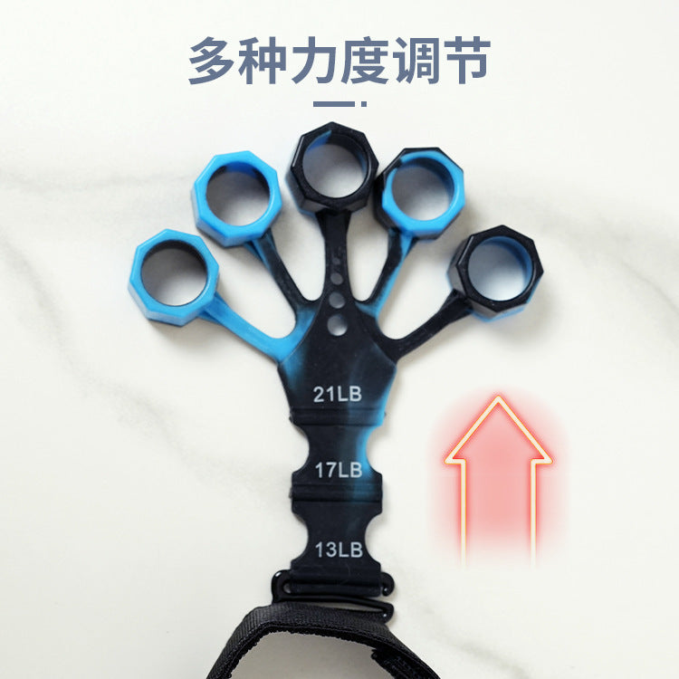 New silicone vein trainer, adult fitness resistance band, five-finger tensioner, silicone finger trainer EX-STOCK Canada 