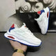 White Laceup Sneakers Fashion Breathable Mesh Flat Shoes Lightweight Versatile Casual Running Walking Shoes - EX-STOCK CANADA